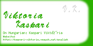 viktoria kaspari business card